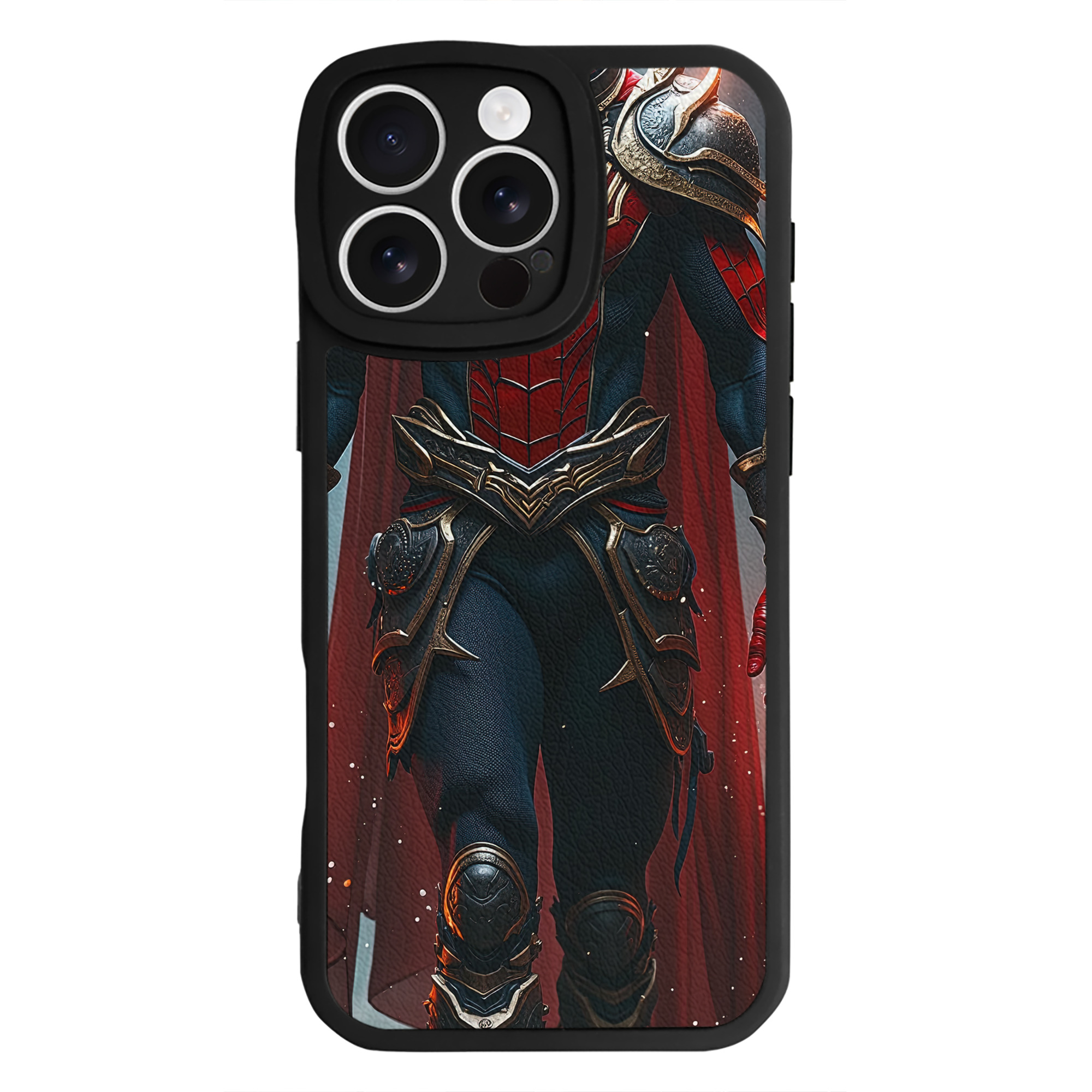 Spider Man スパイダーマン 【iPhone 16シリーズ対応】シリコンスマホケース（レザー調） 材質：シリコン
